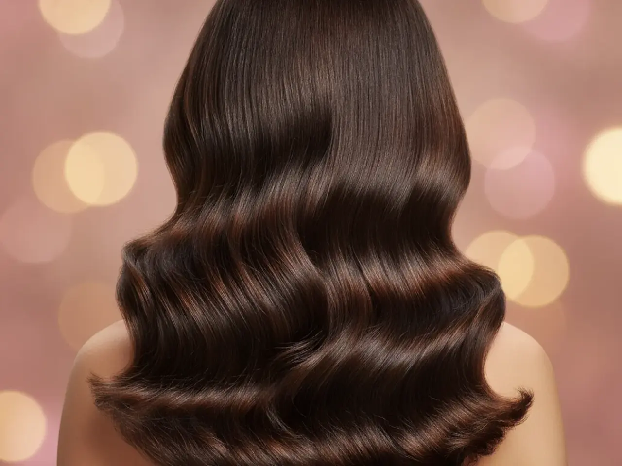 Cabelo feminino visto de costas mostrand
